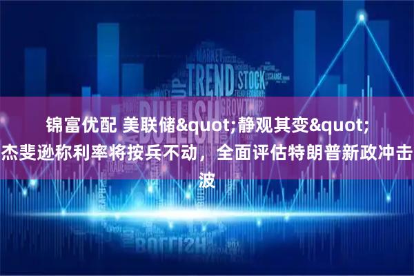 锦富优配 美联储"静观其变"：杰斐逊称利率将按兵不动，全面评估特朗普新政冲击波