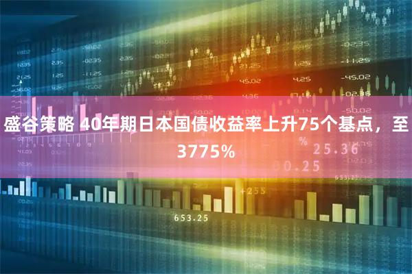 盛谷策略 40年期日本国债收益率上升75个基点，至3775%