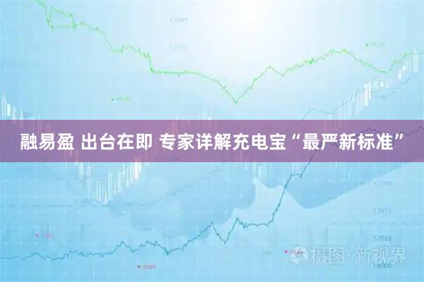 融易盈 出台在即 专家详解充电宝“最严新标准”