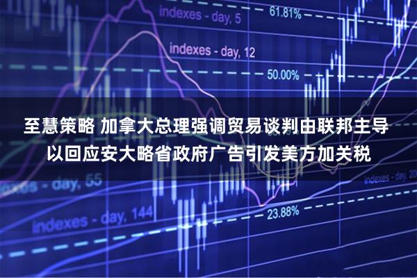 至慧策略 加拿大总理强调贸易谈判由联邦主导 以回应安大略省政府广告引发美方加关税